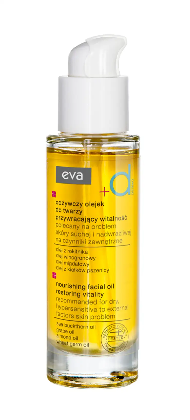 Eva Dermo vyživující pleťový olej obnovující vitalitu, 30 ml